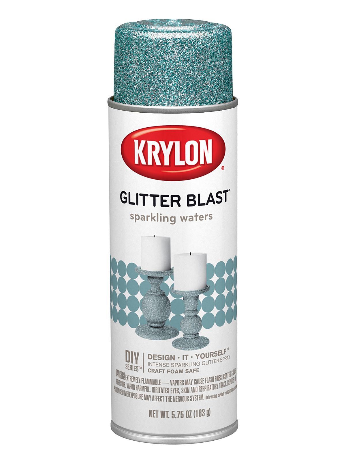 Glitter Blast Spray Paints Sparkling Waters 5 3 4 Oz.