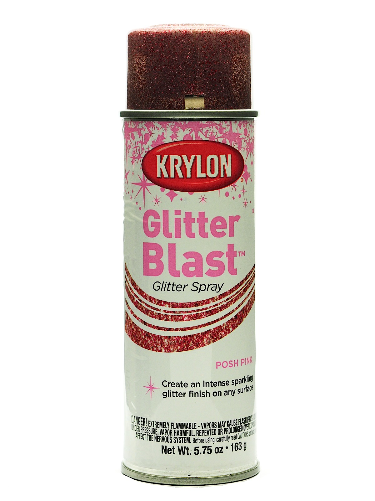 Glitter Blast Spray Paints Posh Pink 5 3 4 Oz.