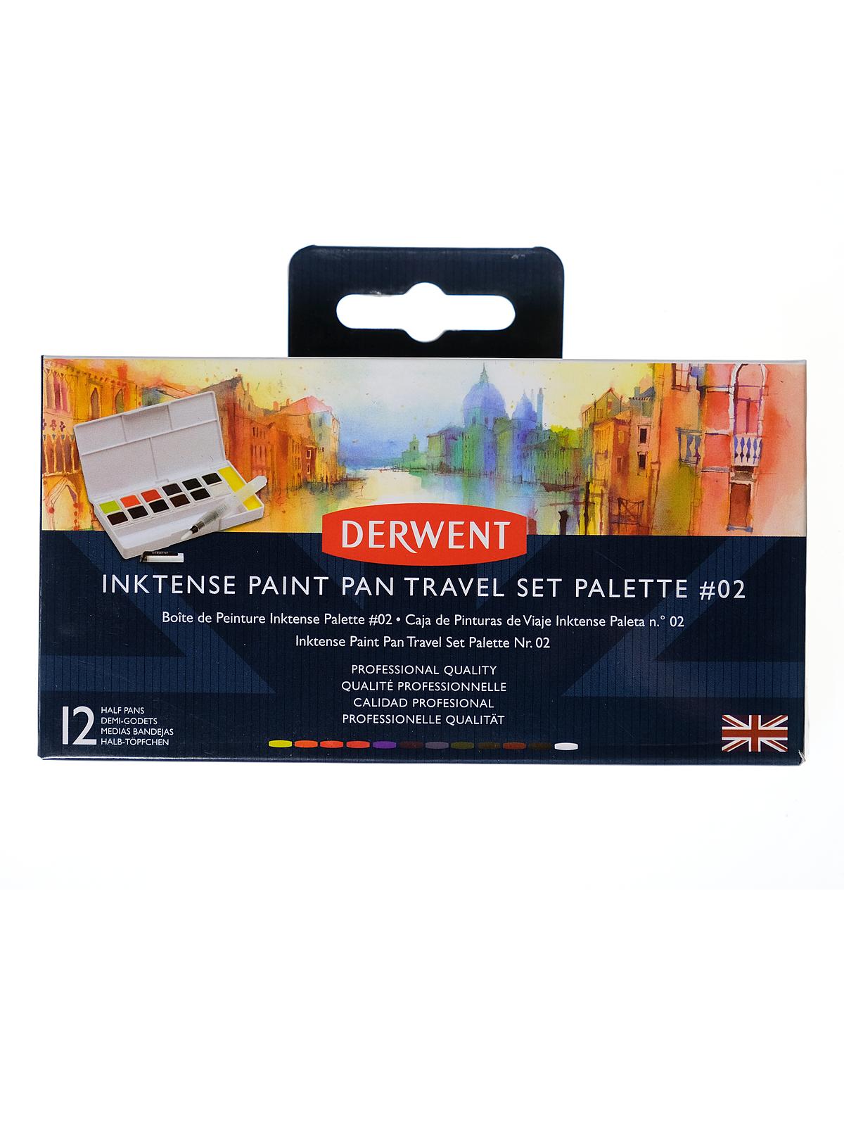Inktense Paint Pan Travel Set Palette #2 Set Of 12