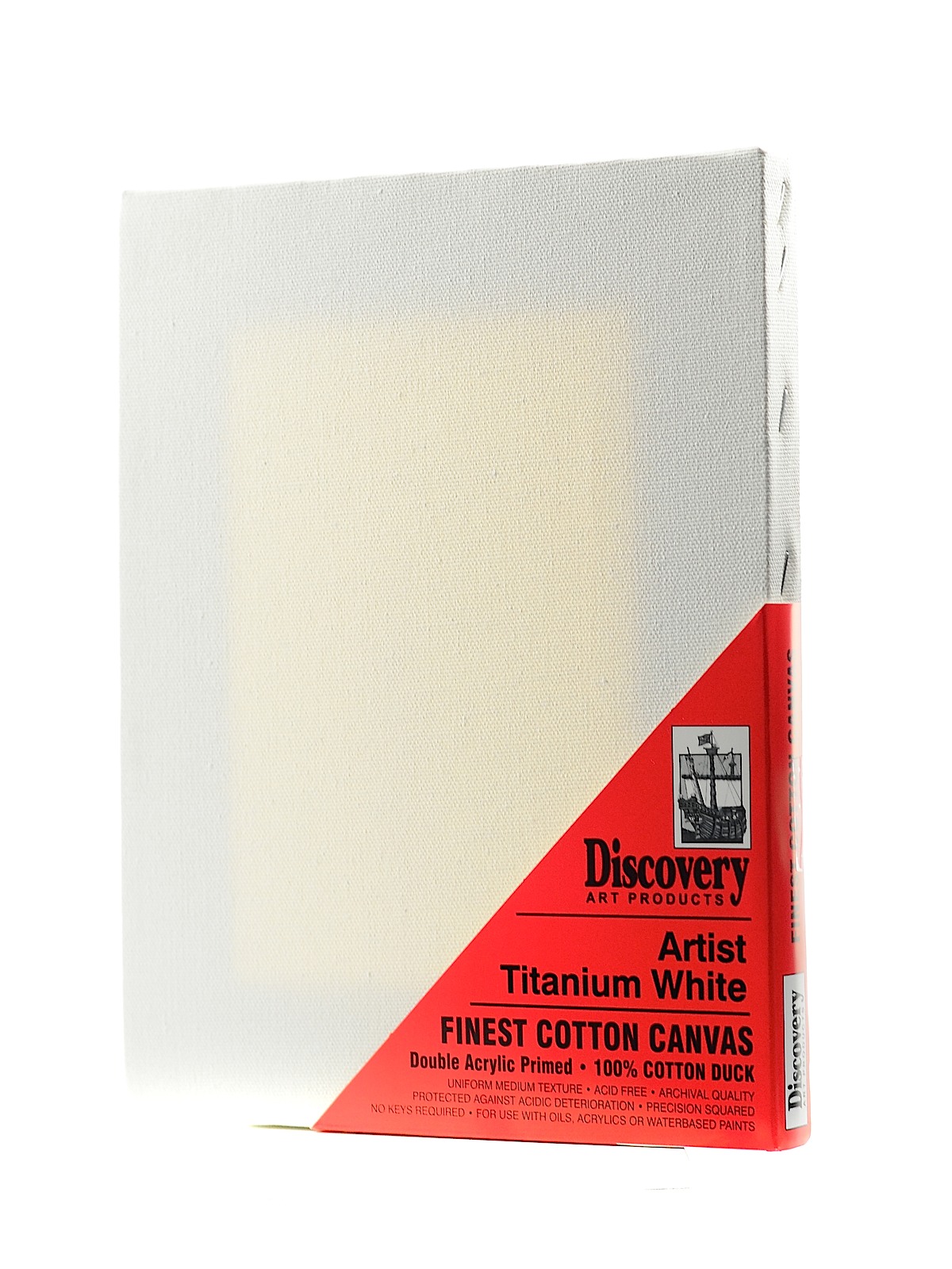 Finest Stretched Cotton Canvas White 6 In. X 8 In. Each