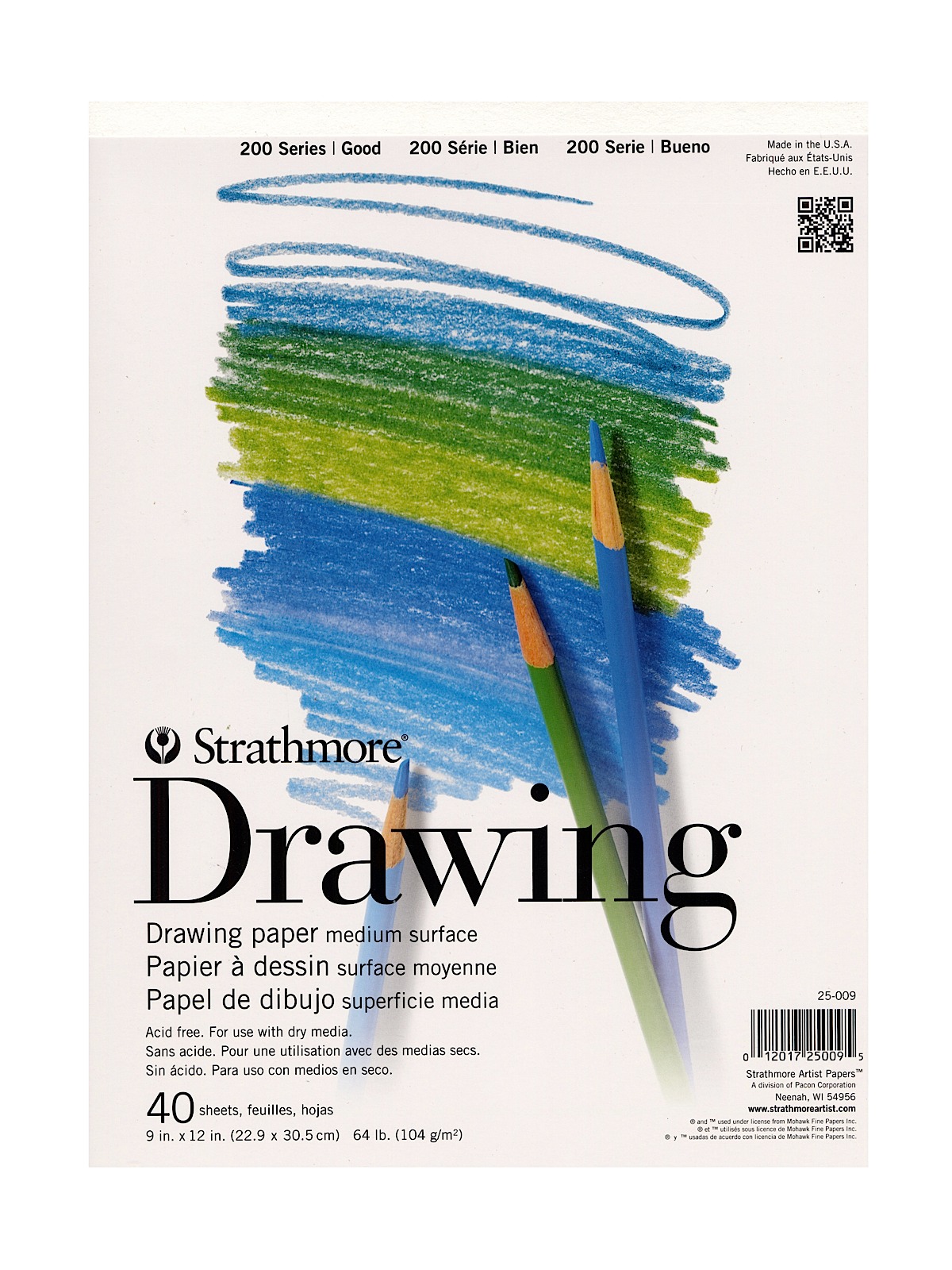 Student Art Drawing Paper Pad 9 In. X 12 In. Pad