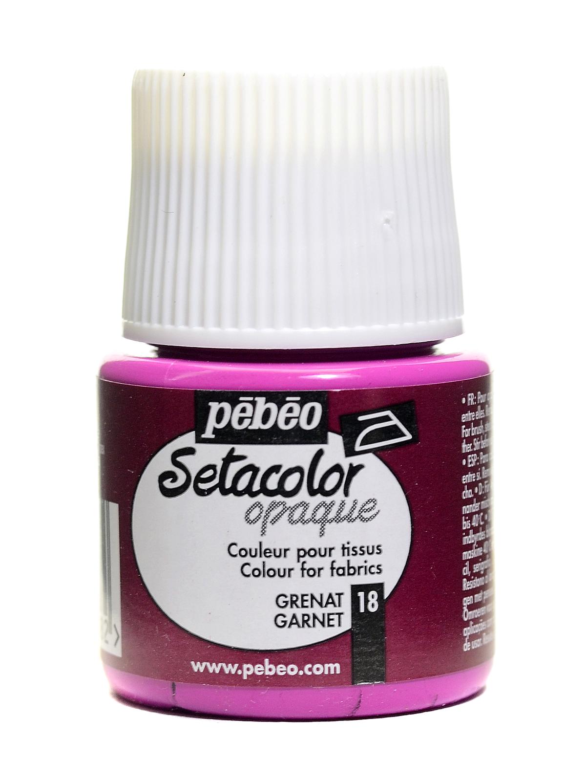 Setacolor Opaque Fabric Paint Garnet 45 Ml