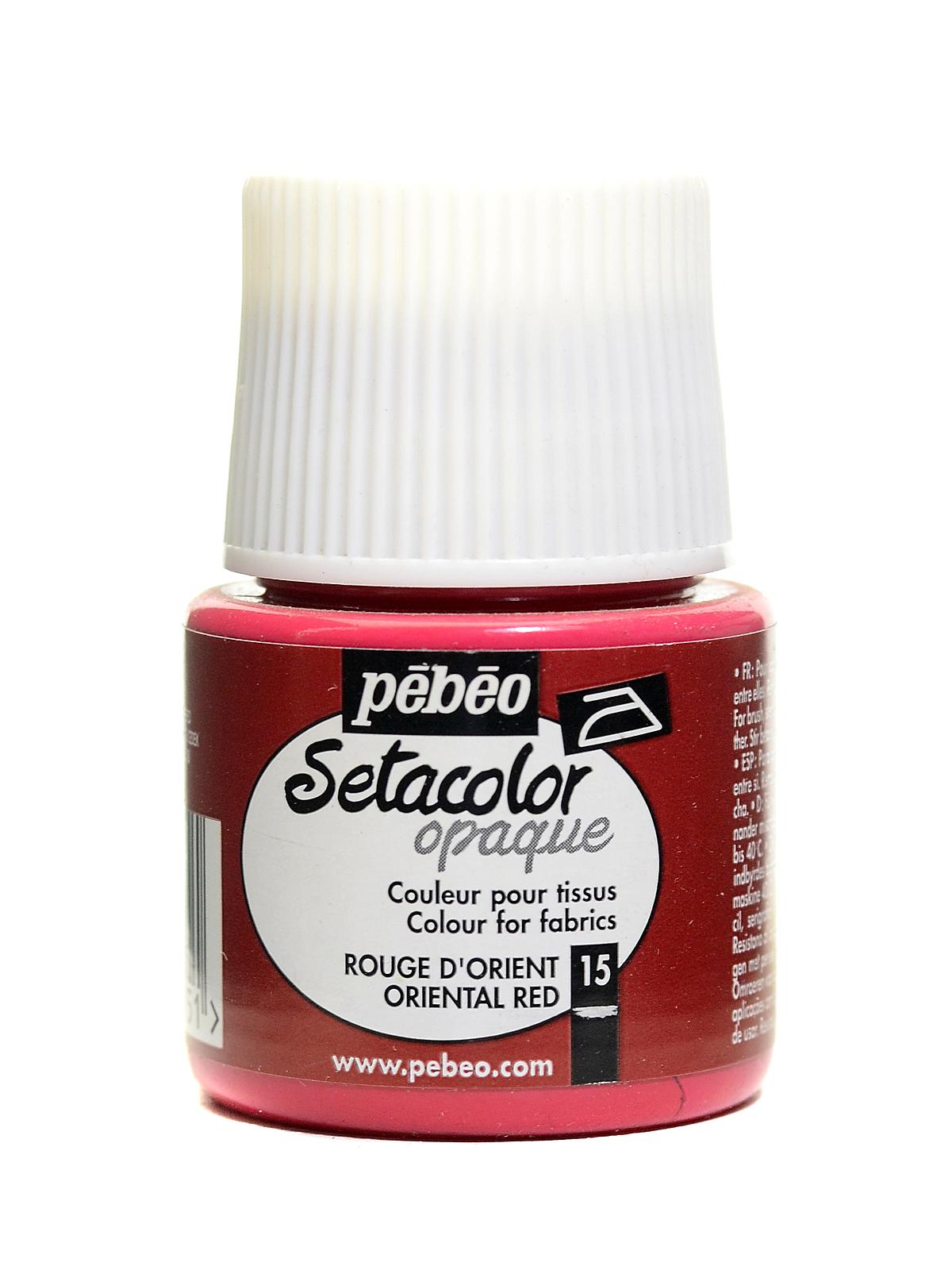 Setacolor Opaque Fabric Paint Oriental Red 45 Ml