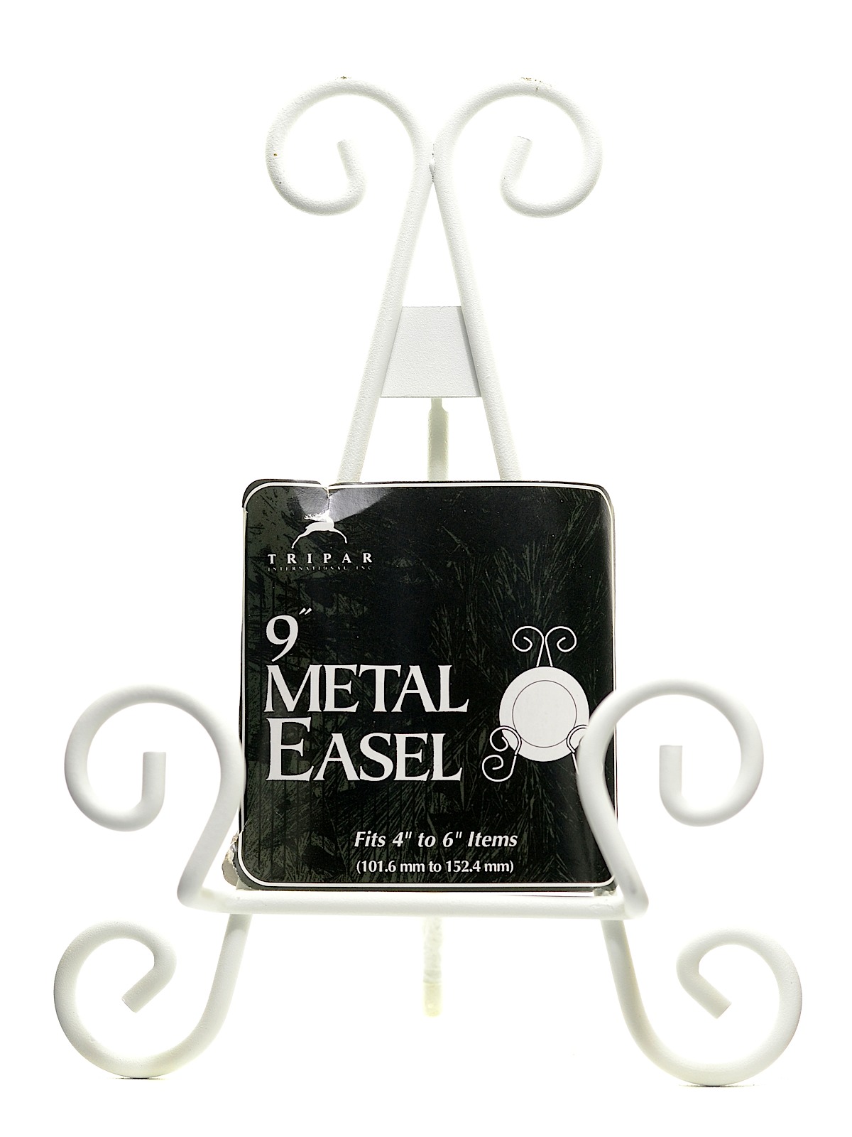 Stratford Metal Scroll Easels 9 In. Each Antique White