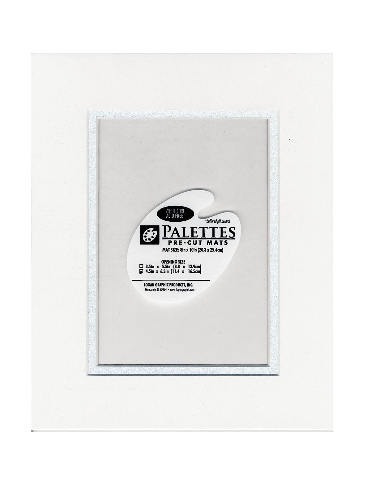 Palettes Pre-Cut Mats Rectangle Seashell White 8 In. X 10 In.