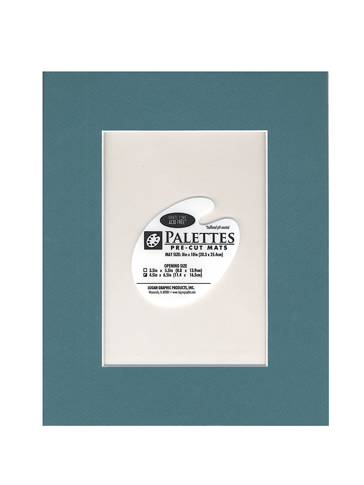 Palettes Pre-cut Mats Rectangle Teal 8 In. X 10 In.