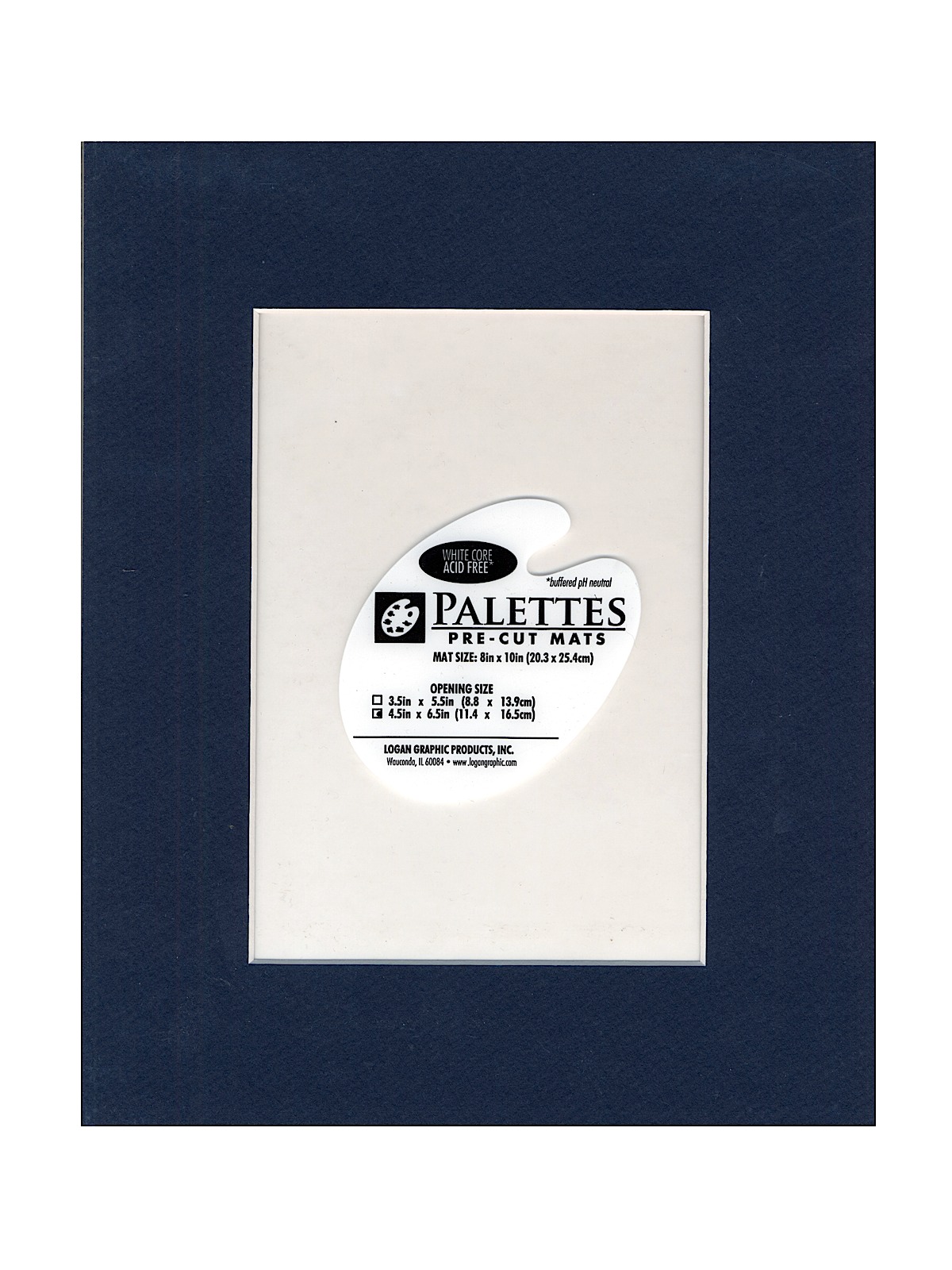 Palettes Pre-cut Mats Rectangle Military Blue 11 In. X 14 In.