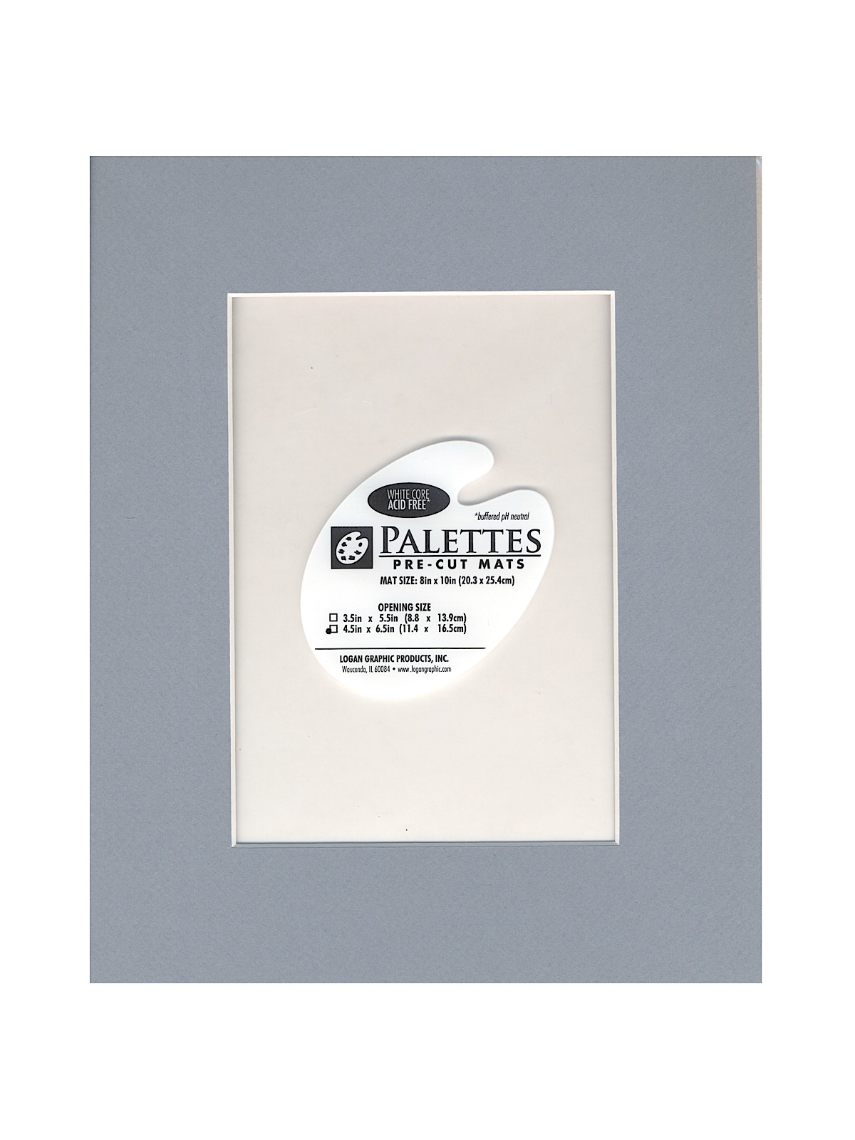 Palettes Pre-cut Mats Rectangle Wedgwood Blue 11 In. X 14 In.