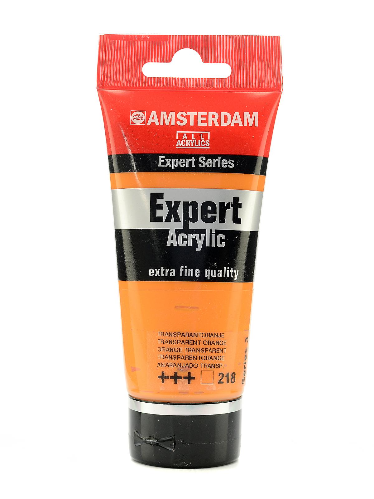 Expert Acrylic Tubes Transparent Orange 75 Ml