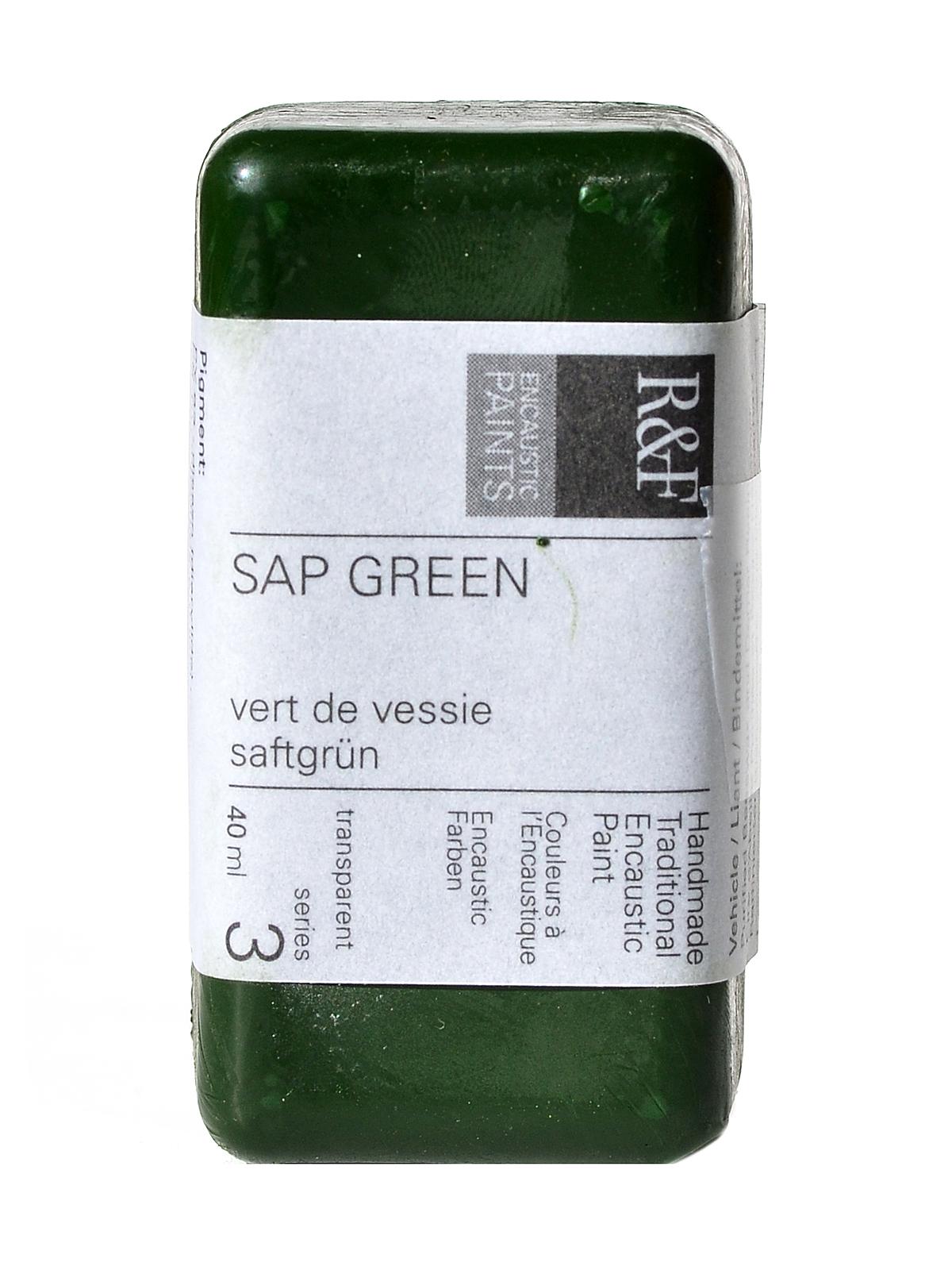 Encaustic Paint Sap Green 40 Ml