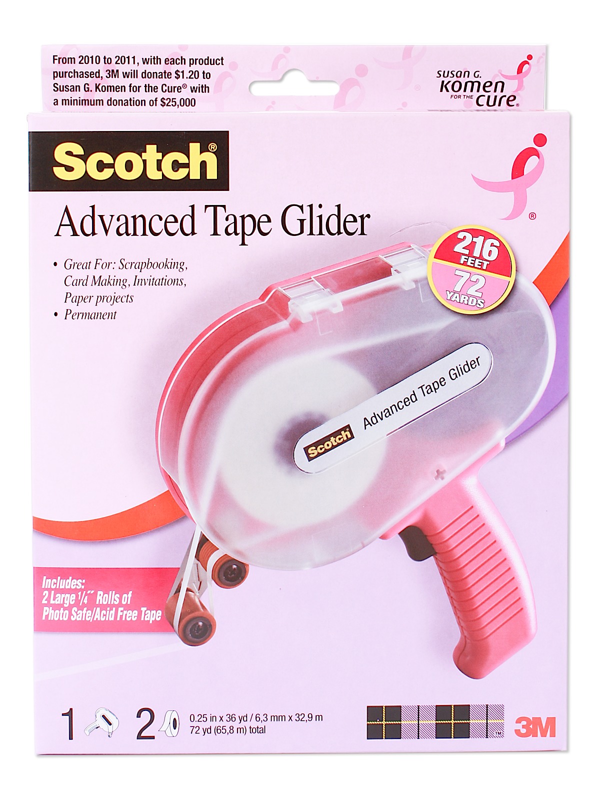 Advanced Tape Glider Tape Glider And Two Refills 1 4 In. 085