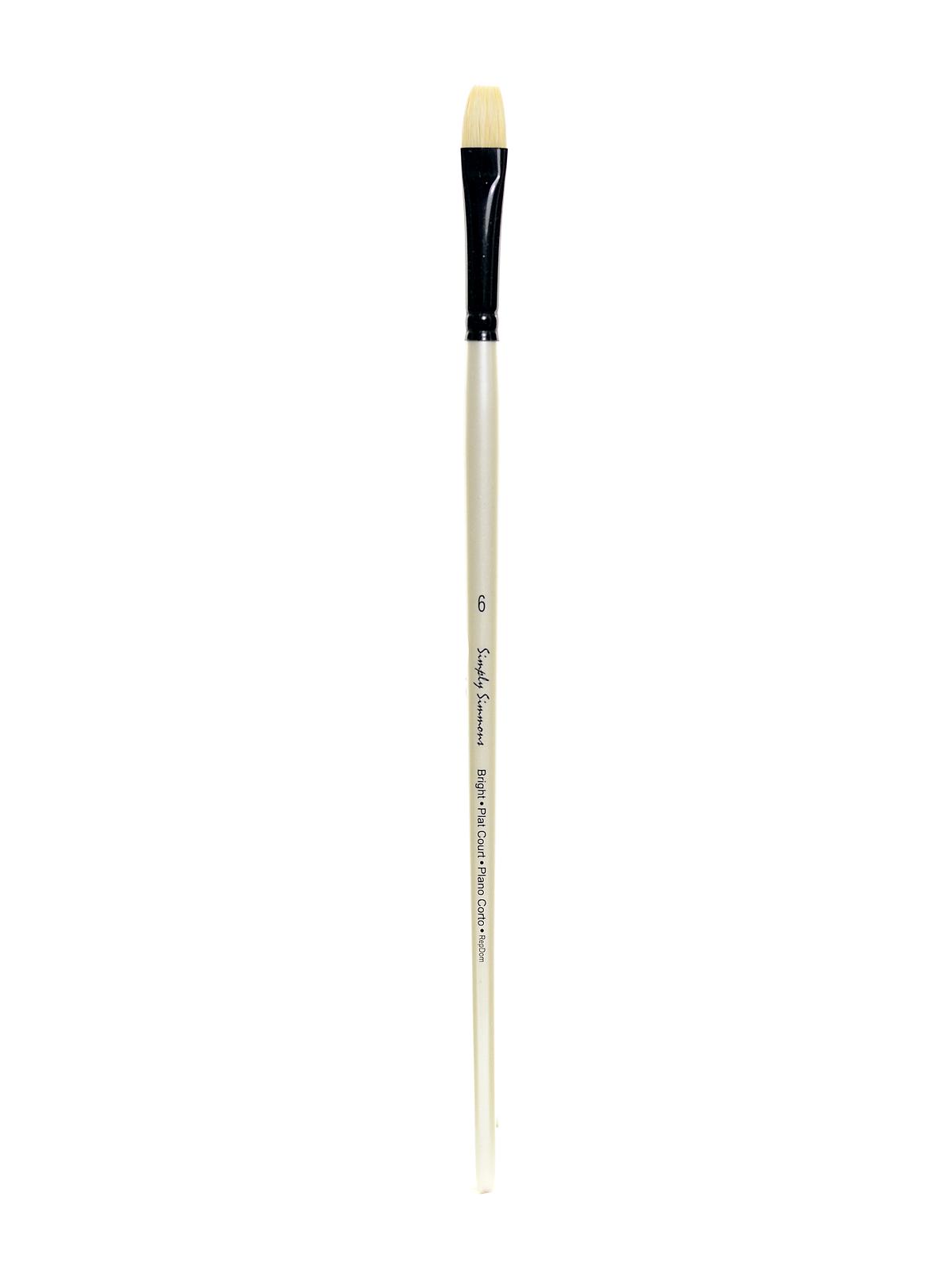 Simply Simmons Long Handle Brushes 6 Bristle Bright