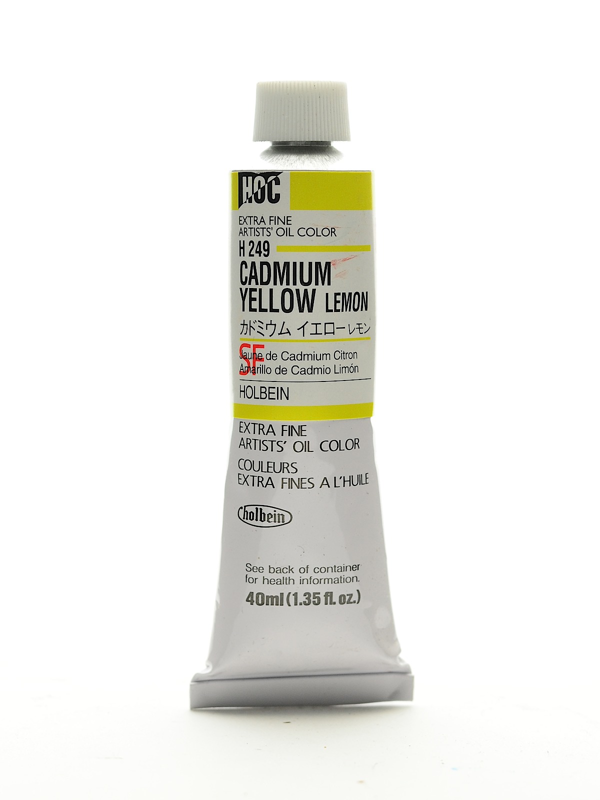 Artist Oil Colors Cadmium Yellow Lemon 40 Ml
