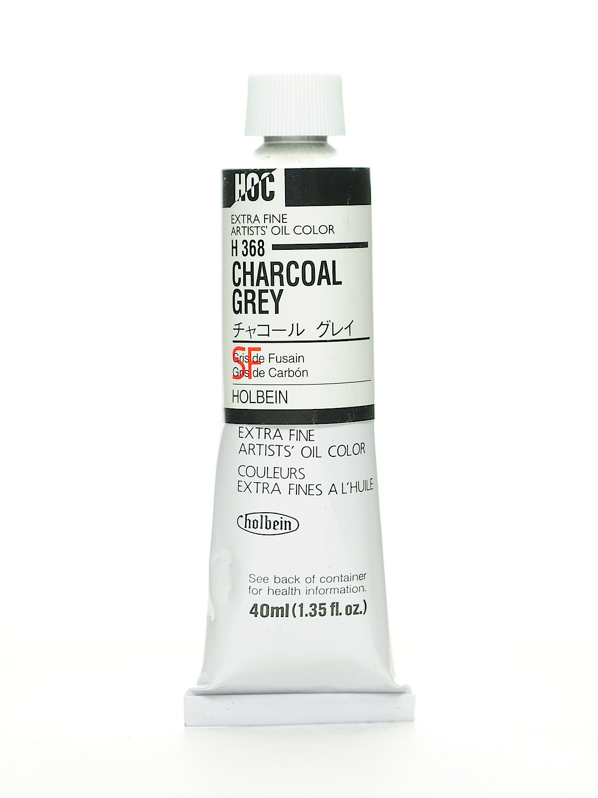 Artist Oil Colors Charcoal Grey 40 Ml