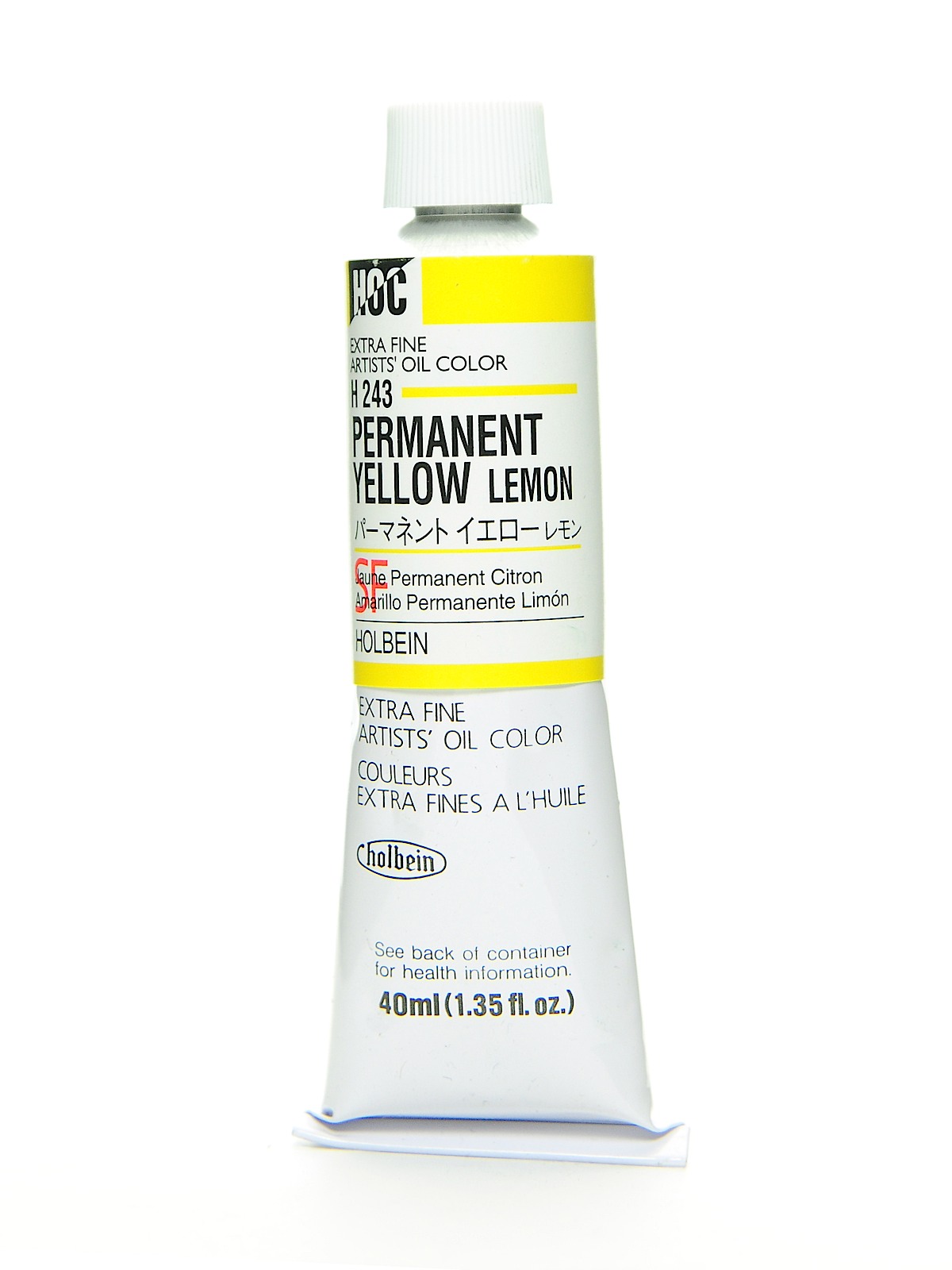 Artist Oil Colors Permanent Yellow Lemon 40 Ml